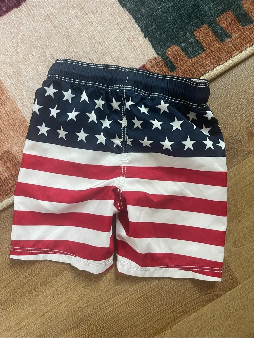 Old Navy Red, White & Blue Star Stripe Swim Shorts